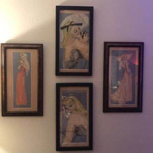 Vintage pin up girl Prints made in 1940